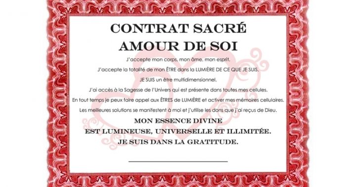 Certificat Amour de soi